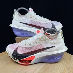 Nike Air Zoom Alphafly NEXT% 3 Womens Size 7 Coconut Milk Amethyst FD8315-101